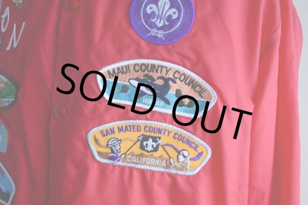 画像8: 1980s HOLLOWAY ナイロンコーチジャケット　 BOY SCOUTSワッペンカスタム　 表記L  (8)