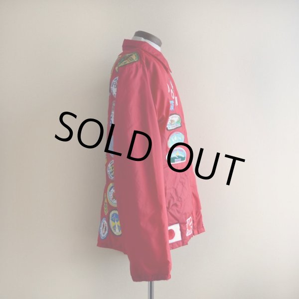 画像4: 1980s HOLLOWAY ナイロンコーチジャケット　 BOY SCOUTSワッペンカスタム　 表記L  (4)