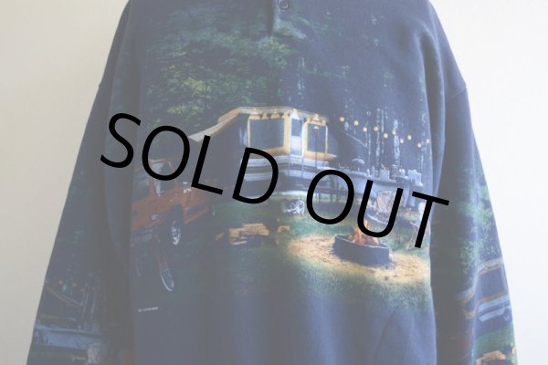 画像9: 1990s Art Unlimited キャンプ総柄スウェット  MADE IN USA  表記L  (9)