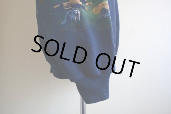 画像12: 1990s Art Unlimited キャンプ総柄スウェット  MADE IN USA  表記L  (12)