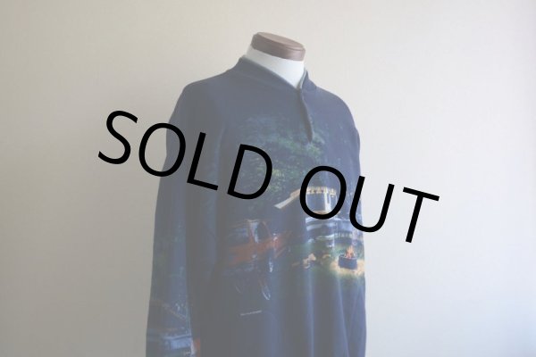 画像8: 1990s Art Unlimited キャンプ総柄スウェット  MADE IN USA  表記L  (8)