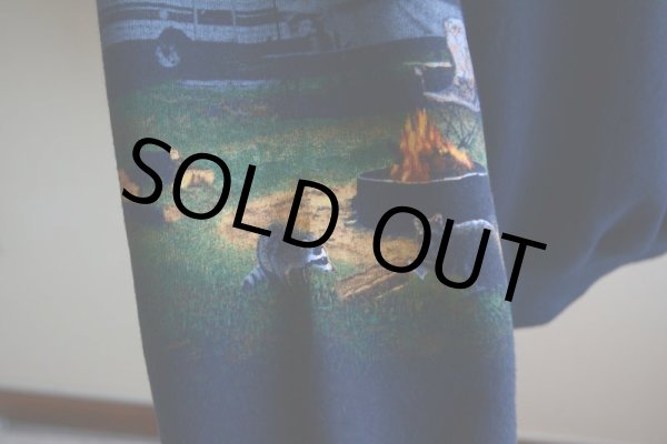 画像14: 1990s Art Unlimited キャンプ総柄スウェット  MADE IN USA  表記L  (14)