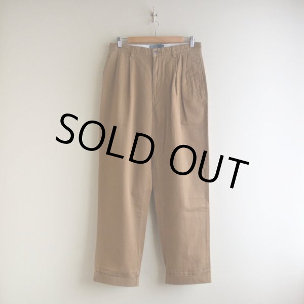 画像1: 1990s〜 Polo by RalphLauren ツータックチノトラウザー　 HAMMOND PANT　 表記33×30  (1)