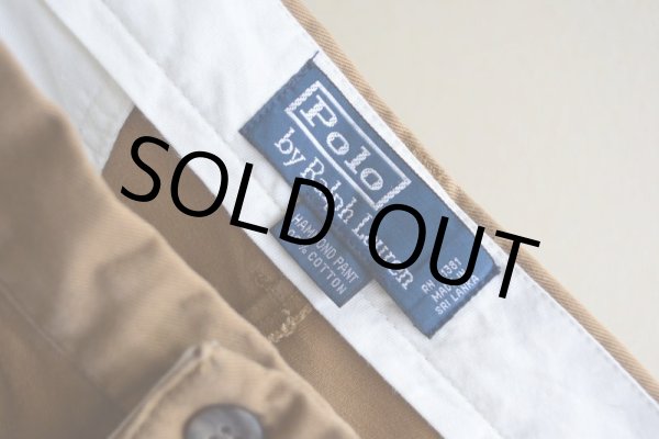 画像4: 1990s〜 Polo by RalphLauren ツータックチノトラウザー  HAMMOND PANT  表記33×30  (4)