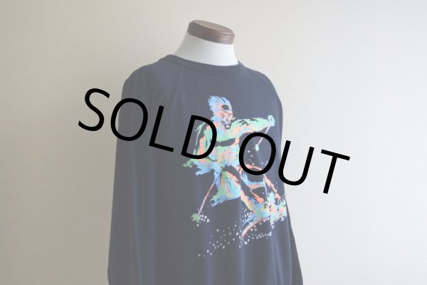 画像6: 1980s〜 ALORE スキープリントスウェット  MADE IN USA  表記XL  (6)