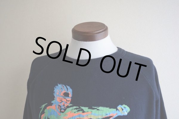 画像7: 1980s〜 ALORE スキープリントスウェット  MADE IN USA  表記XL  (7)