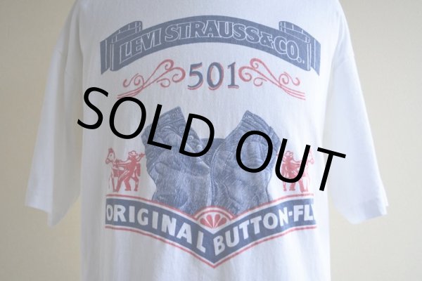 画像10: 1990s LEVI'S 501 プリントTシャツ  MADE IN CANADA  表記S-M (実寸L)  (10)
