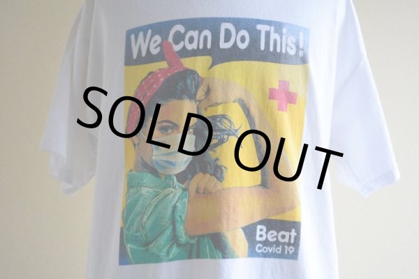 画像8: We Can Do This！ Tシャツ　 "Beat Covid 19"　 表記L  (8)