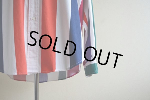 画像9: 1990s TOMMY HILFIGER ストライプシャツ　 表記XXL  (9)