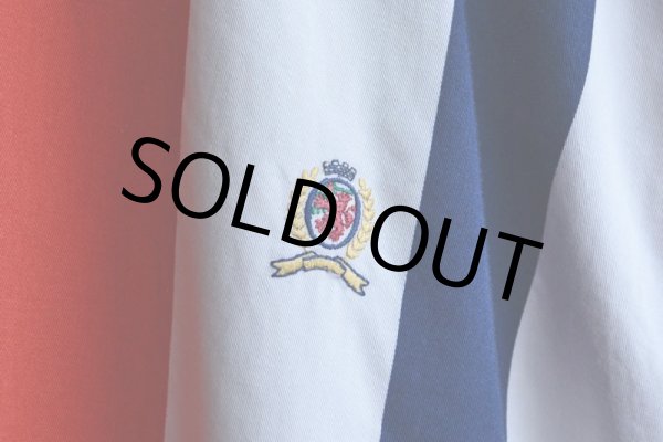 画像8: 1990s TOMMY HILFIGER ストライプシャツ　 表記XXL  (8)