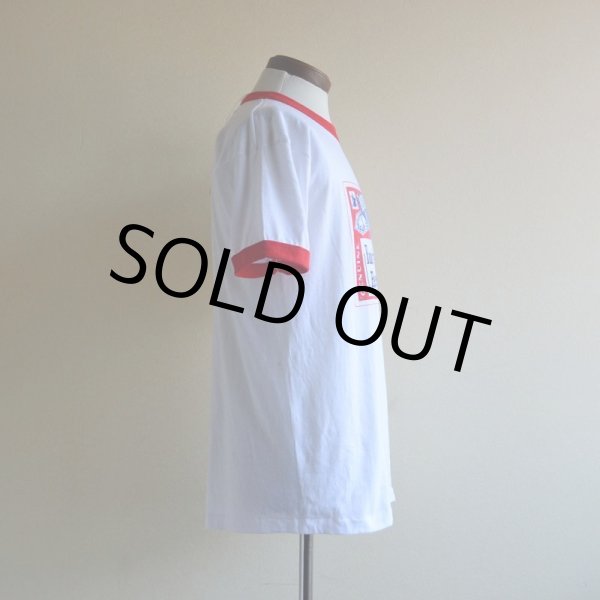 画像2: 1980s Budweiser Racing リンガーTシャツ　 表記L  (2)