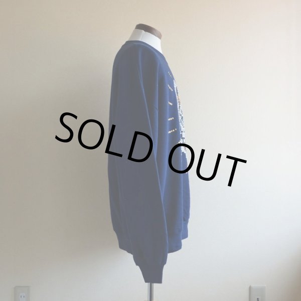 画像2: 1990s トラ柄スパンコールスウェット　 MADE IN USA　 表記XL  (2)