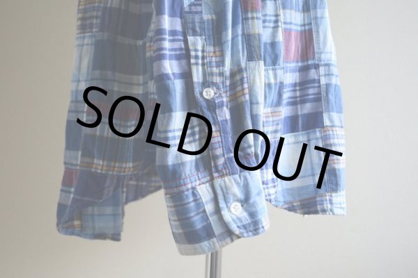 画像10: RalphLauren パッチワークシャツ  表記L  (10)