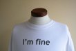 画像6: I'm fine Tシャツ　 表記XL  (6)