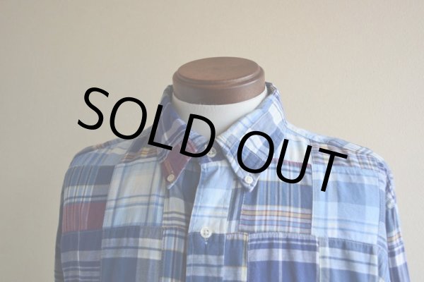 画像6: RalphLauren パッチワークシャツ  表記L  (6)