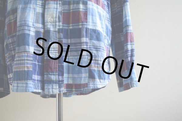 画像9: RalphLauren パッチワークシャツ  表記L  (9)