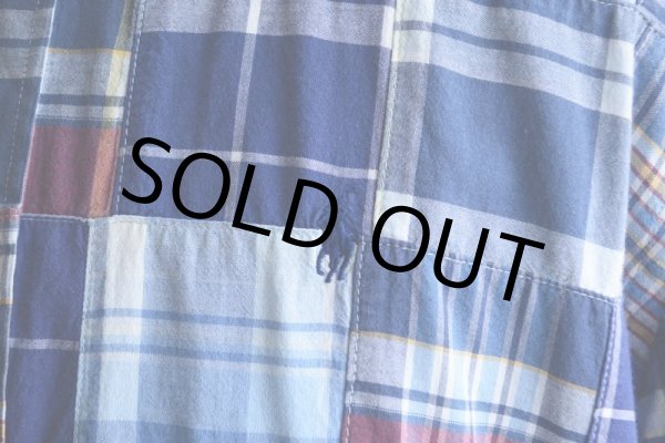 画像8: RalphLauren パッチワークシャツ  表記L  (8)