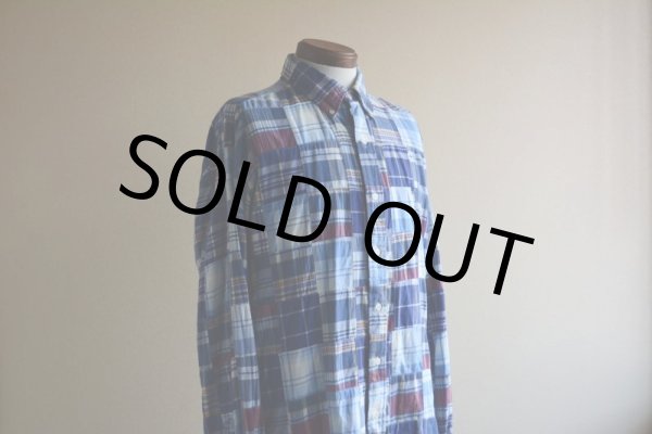 画像7: RalphLauren パッチワークシャツ  表記L  (7)