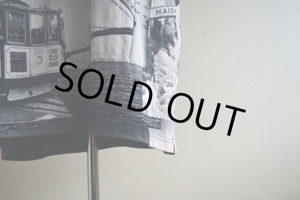 画像10: 1990-00s SAN FRANCISCO 総柄プリントTシャツ　 Edwards Teez　 表記XL  (10)