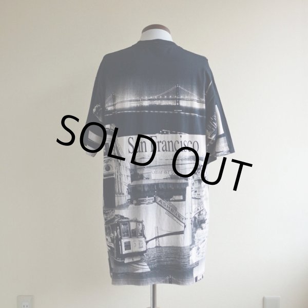 画像3: 1990-00s SAN FRANCISCO 総柄プリントTシャツ　 Edwards Teez　 表記XL  (3)