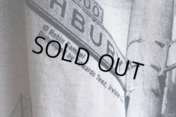 画像9: 1990-00s SAN FRANCISCO 総柄プリントTシャツ　 Edwards Teez　 表記XL  (9)