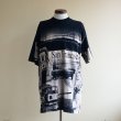 画像1: 1990-00s SAN FRANCISCO 総柄プリントTシャツ　 Edwards Teez　 表記XL  (1)