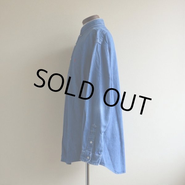 画像4: Polo by RalphLauren デニムシャツ  MADE IN CANADA  表記M  (4)