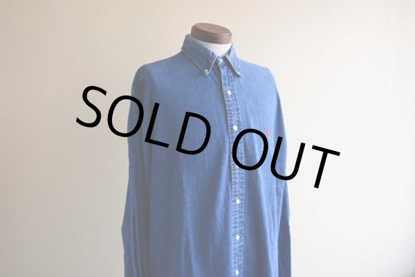 画像7: Polo by RalphLauren デニムシャツ  MADE IN CANADA  表記M  (7)