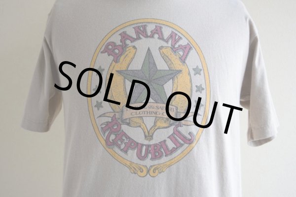 画像8: 1980s BANANA REPUBLIC プリントTシャツ　 MADE IN USA　 表記M  (8)