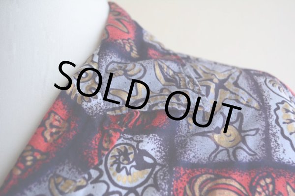 画像8: 1960s La Belle Creole コットンアロハシャツ　 "ビフタネン配色"　 表記L  (8)