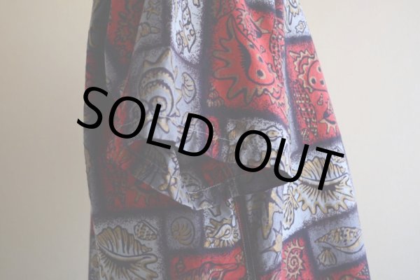 画像12: 1960s La Belle Creole コットンアロハシャツ　 "ビフタネン配色"　 表記L  (12)