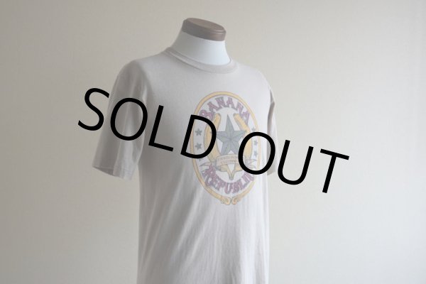 画像7: 1980s BANANA REPUBLIC プリントTシャツ　 MADE IN USA　 表記M  (7)