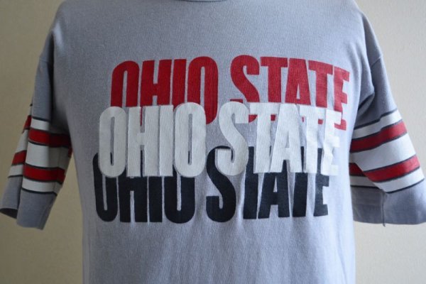 画像9: 1970s Champion WINフットボールTシャツ  "OHIO STATE"  表記L  (9)