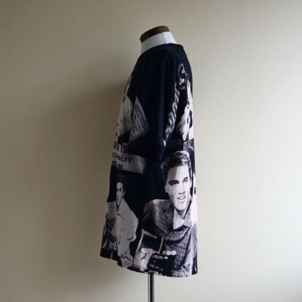 画像4: 1990s Edwards Teez ELVIS 総柄プリントTシャツ  "MADE IN USA"  表記XL  (4)