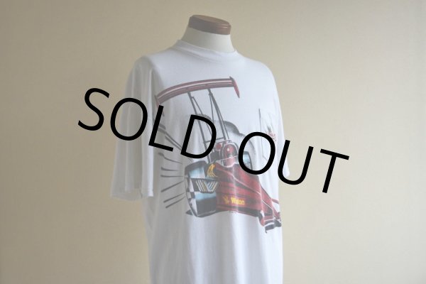 画像7: 1990s Winston Drag Racing ポケットTシャツ　 "両面プリント"　 実寸XL  (7)