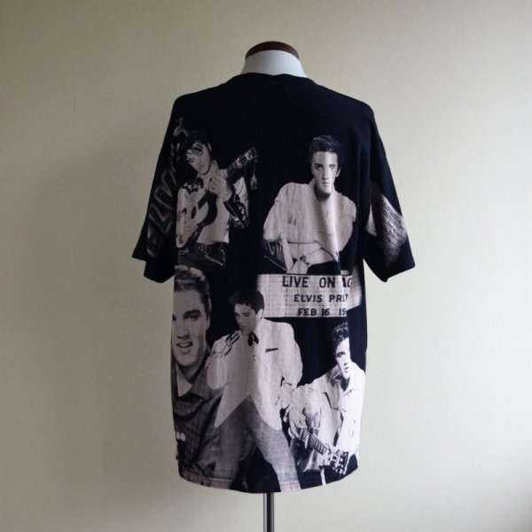 画像3: 1990s Edwards Teez ELVIS 総柄プリントTシャツ  "MADE IN USA"  表記XL  (3)