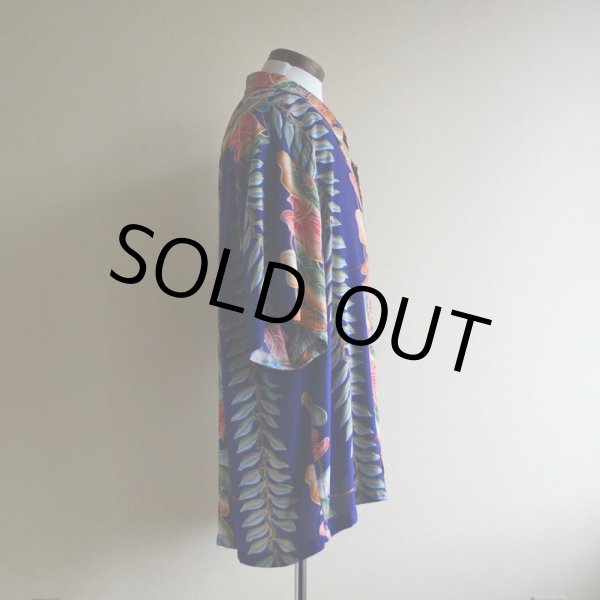 画像2: KAMEHAMEHA レーヨンアロハシャツ　 "MADE IN HAWAII"　 表記XL  (2)