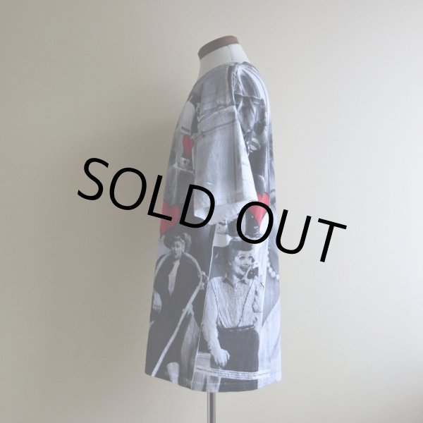 画像4: 1990s I LOVE LUCY 総柄プリントTシャツ　 表記L  (4)