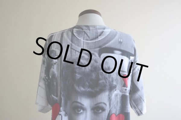 画像10: 1990s I LOVE LUCY 総柄プリントTシャツ　 表記L  (10)