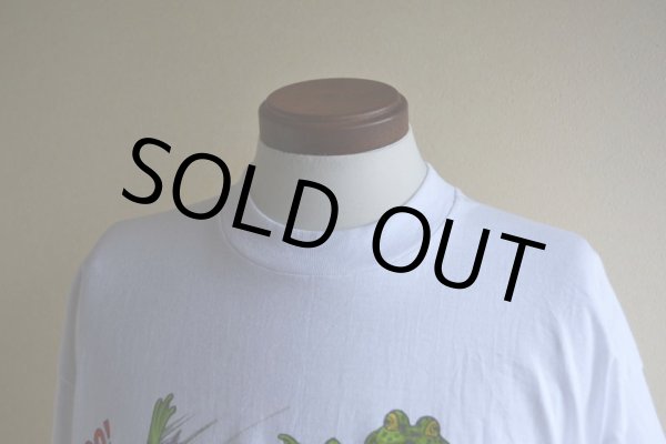 画像6: 1990s YAHOOO！カエルだまし絵 Tシャツ　 MADE IN USA　 表記XL  (6)