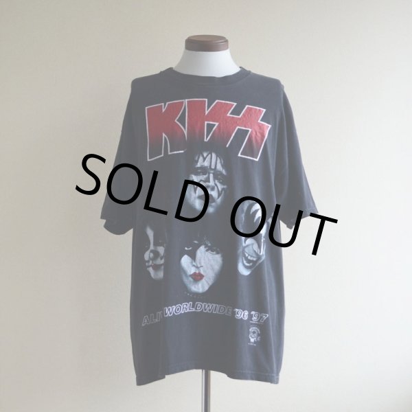 画像1: 1990s KISS ALIVE/WORLDWIDE TOUR Tシャツ　 表記XL  (1)