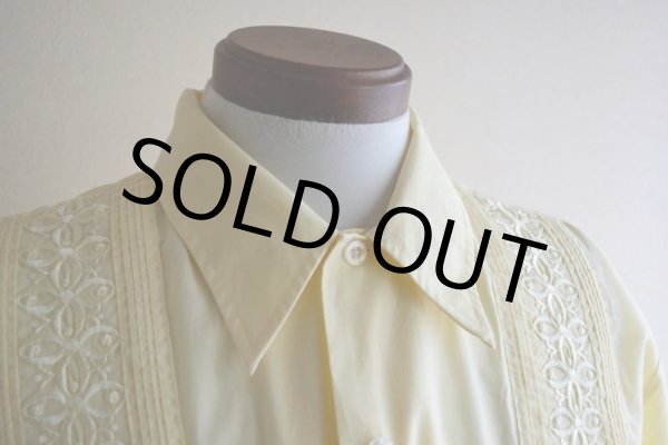 画像8: THE GENUINE HABAND GUAYABERA キューバシャツ　 表記L  (8)