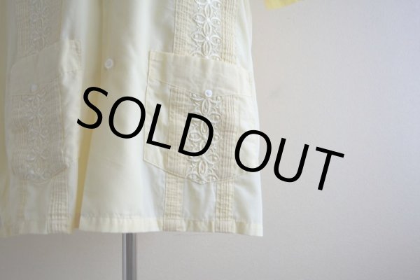 画像10: THE GENUINE HABAND GUAYABERA キューバシャツ　 表記L  (10)