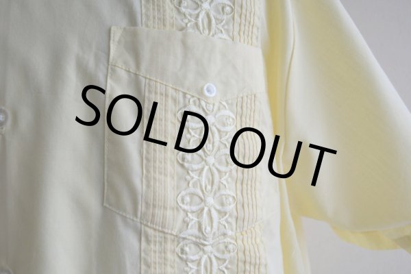 画像9: THE GENUINE HABAND GUAYABERA キューバシャツ　 表記L  (9)