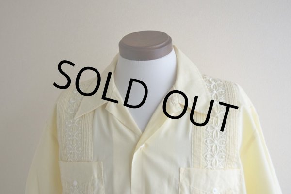 画像6: THE GENUINE HABAND GUAYABERA キューバシャツ　 表記L  (6)