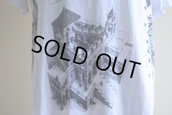 画像10: 1990s M.C. ESCHER マルチプリントTシャツ  "MADE IN USA"  表記M  (10)