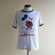 画像1: 1980s MICKEY MOUSE リンガーTシャツ　 "MADE IN USA"　 表記M  (1)