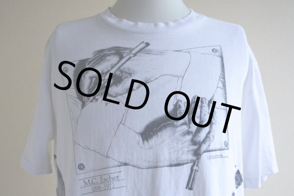 画像9: 1990s M.C. ESCHER マルチプリントTシャツ  "MADE IN USA"  表記M  (9)