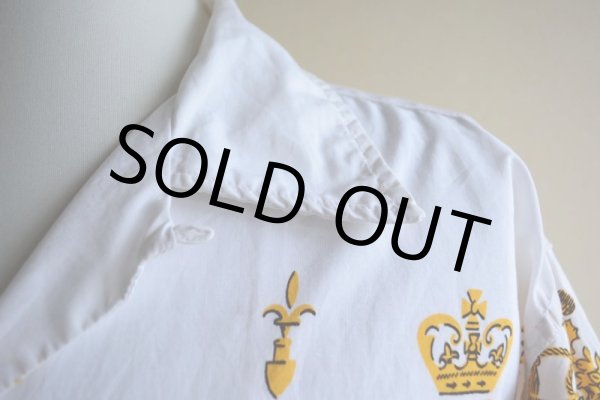 画像8: 1960s Larry's オープンカラーシャツ　 "NASSAU IN THE BAHAMAS"　 実寸L  (8)