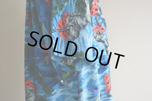 画像12: 1960s SPORTS WEAR レーヨンアロハシャツ  "MADE IN JAPAN"/和柄(鶴)  表記M  (12)